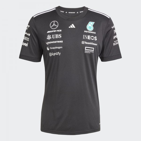 AMG Petronas F1 Tee Shirt Team 2025 - Noir - Pau Motors Shop
