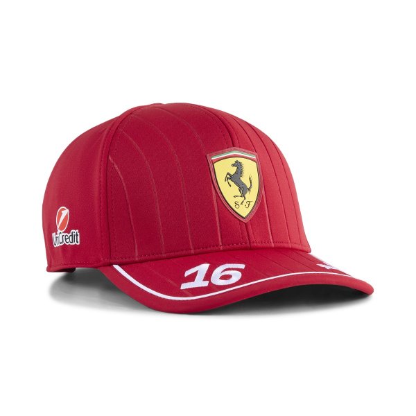 Scuderia Ferrari Casquette Charles Leclerc 2025 - Rouge