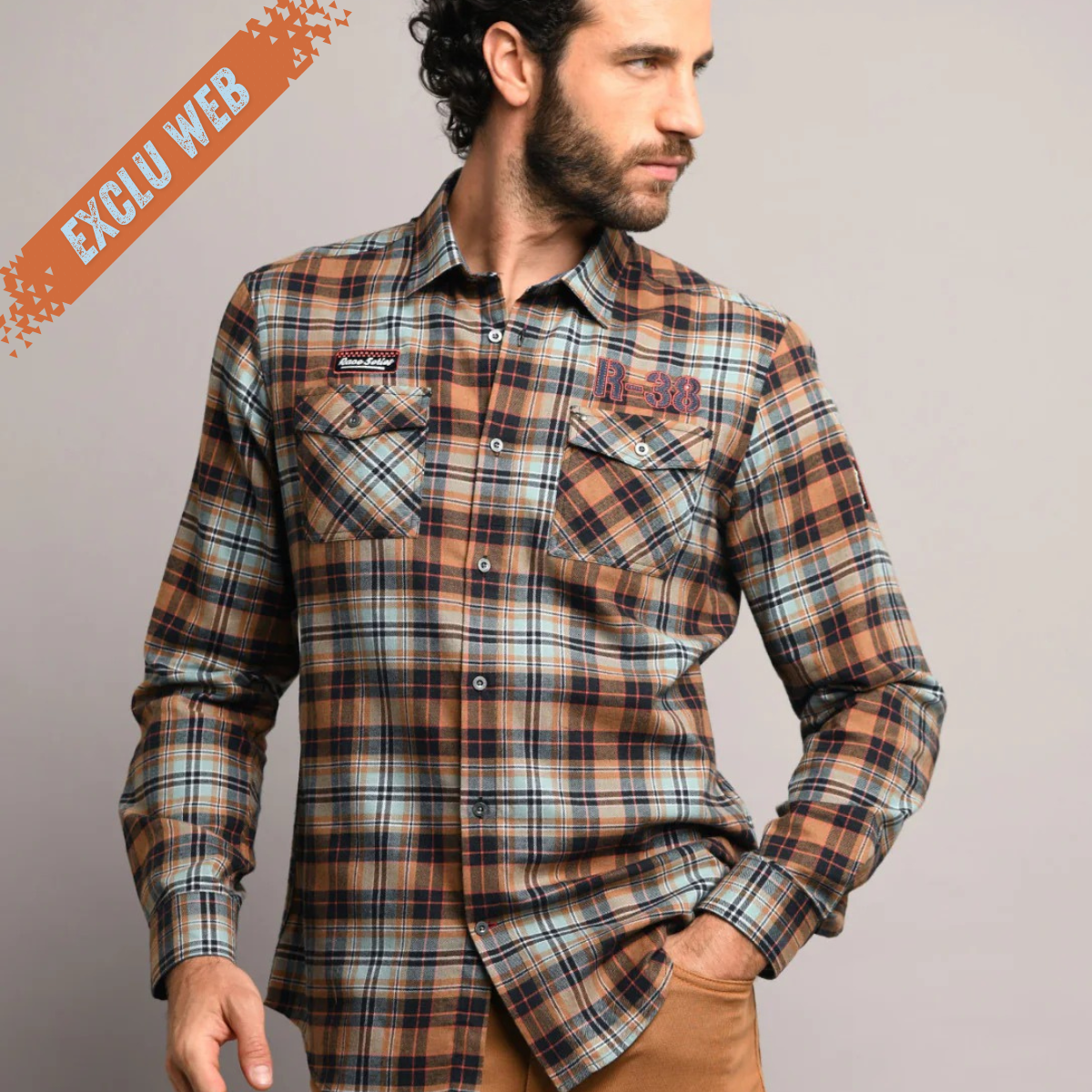 Delahaye Chemise Racing Vintage - Rouille