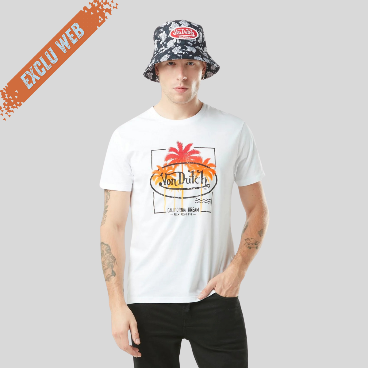 VD Tee Shirt PALM - Blanc