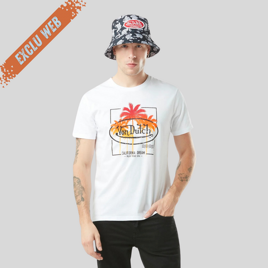 VD Tee Shirt PALM - Blanc