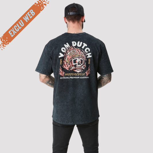 VD Tee Shirt Oversize SKULLY - Gris