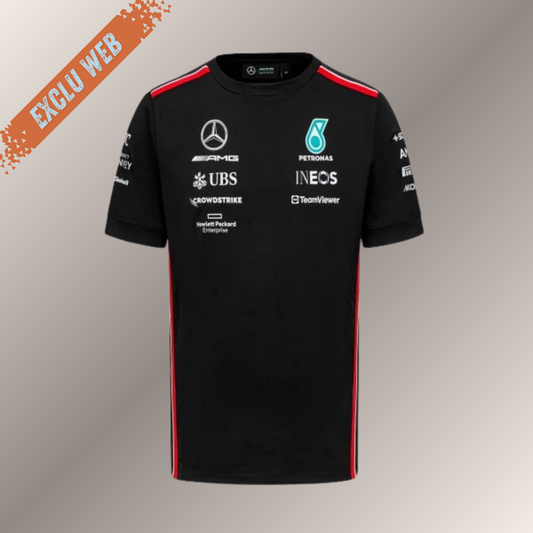AMG Petronas Team Tee Man Black 2023 (Exclu Web)