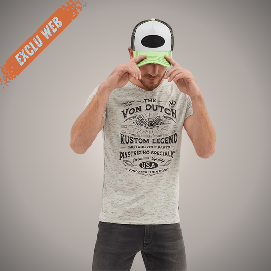 VD T-Shirt Manches Courtes LIST Jusqu'au 4XL (Exclu Web) - 1 en stock