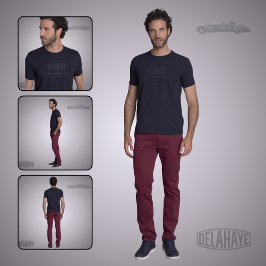 Delahaye Tee Shirt "Lovusantu" - Bleu nuit