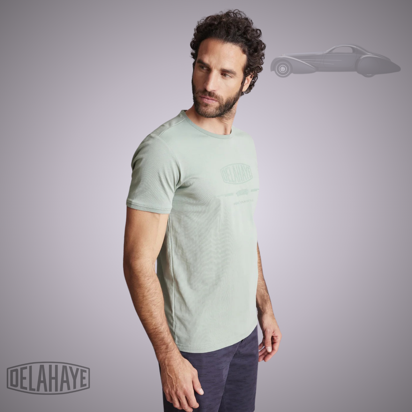 Delahaye Tee Shirt "Lovusantu" - Sauge Jusqu'au 4XL