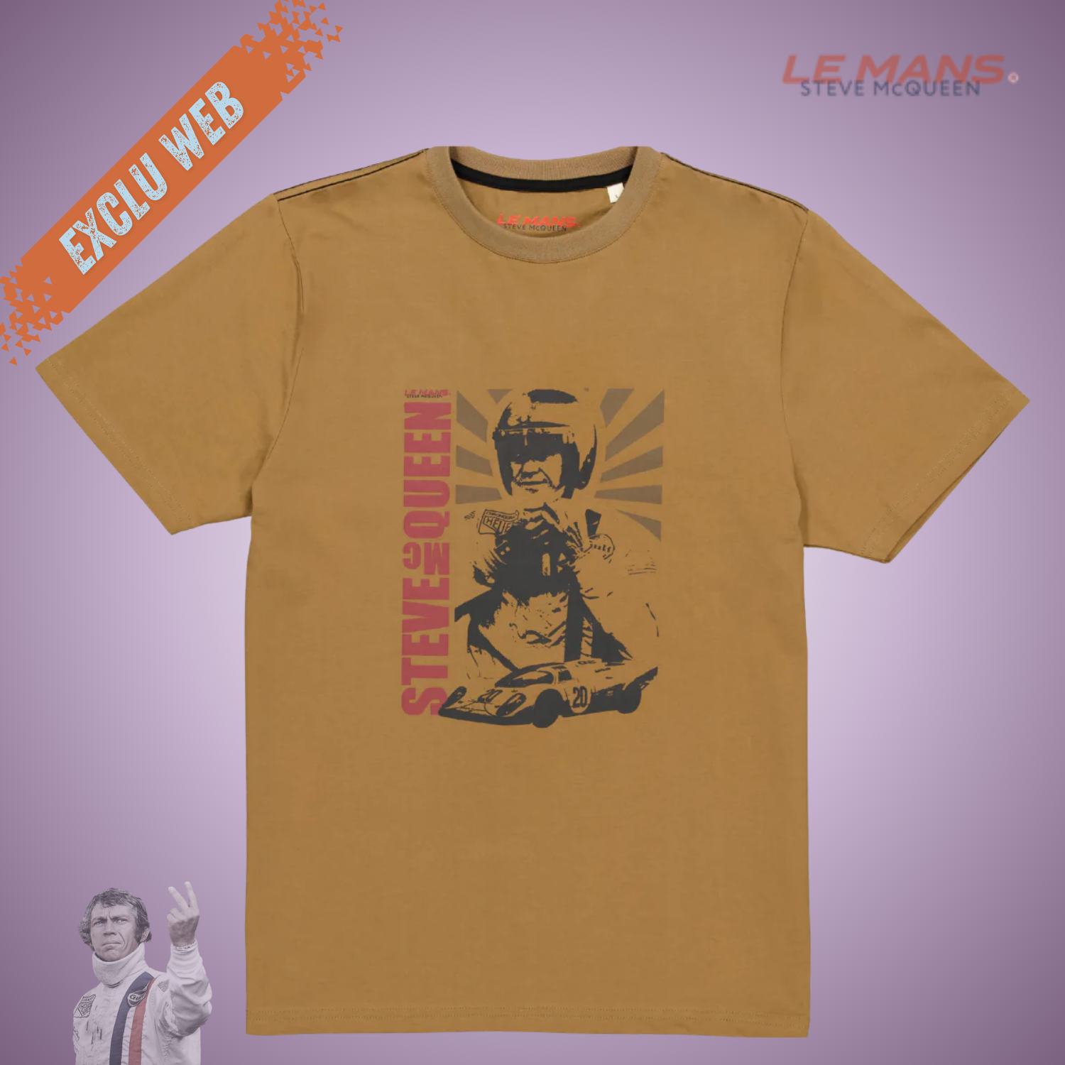 SMQ Tee Shirt OLD AFFICHE - Tabac