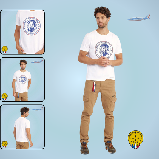 PAF Tee Shirt "Vendome National" - Blanc