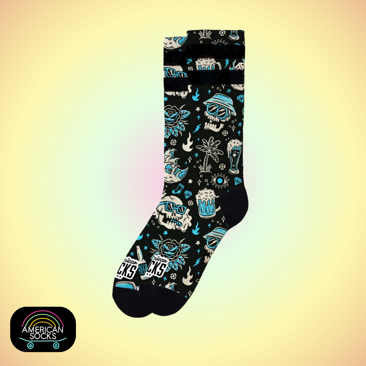 Américan Socks Chaussettes "Dopamine" - Mid High