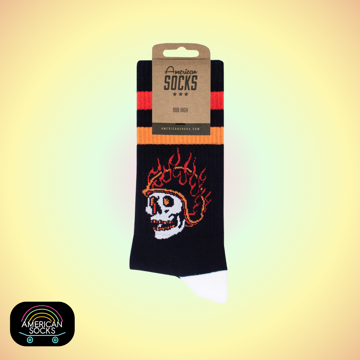 Américan Socks Chaussettes "Piston Rebels" - Mid High - Taille Unique