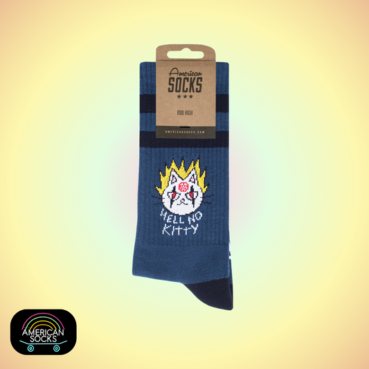 Américan Socks Chaussettes "Hell No Kitty" - Mid High - Taille Unique