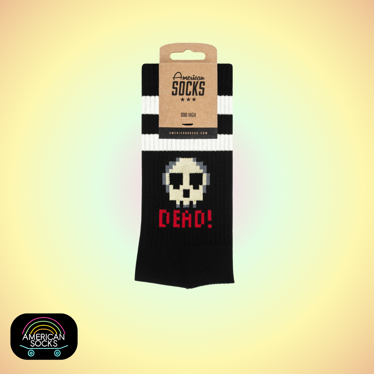 Américan Socks Chaussettes "Dead" - Mid High - Taille Unique