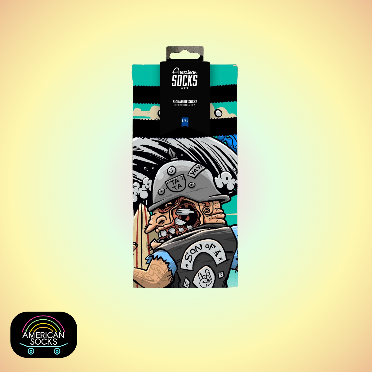Américan Socks Chaussettes "Son of a Beach" – Mid High