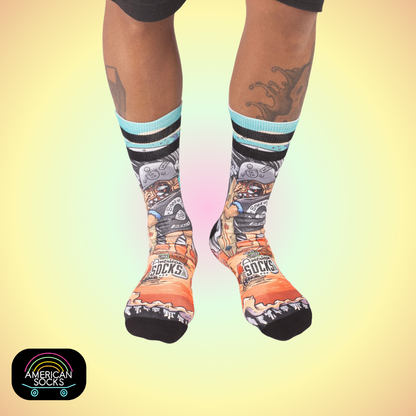 Américan Socks Chaussettes "Son of a Beach" – Mid High