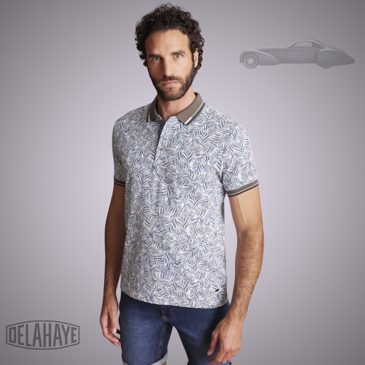 Delahaye Polo "Lemarine" - Marine/Blanc/Sauge