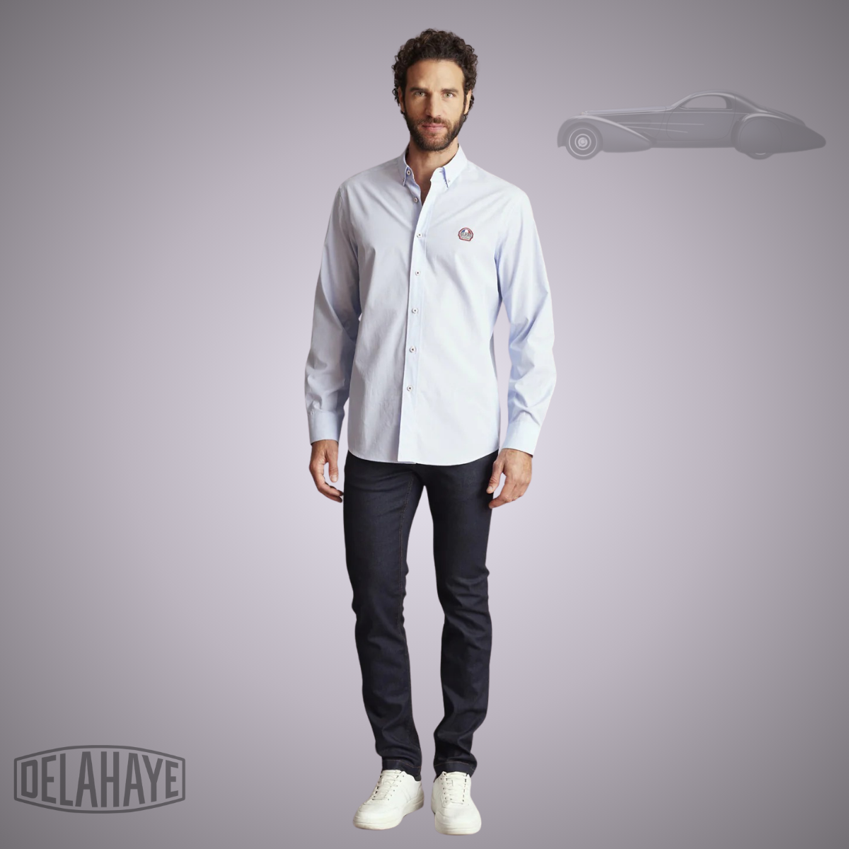 Delahaye Chemise "Caracal" - Bleu Ciel