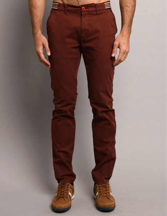 Delahaye Pantalon Chino - Rouille