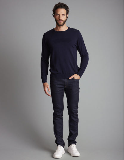 Delahaye Pull "Tizzano" - Marine - Jusqu'au 4XL