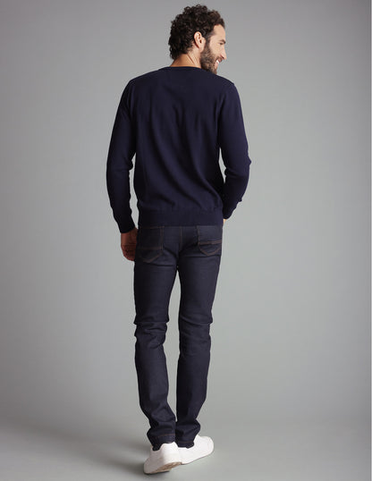 Delahaye Pull "Tizzano" - Marine - Jusqu'au 4XL