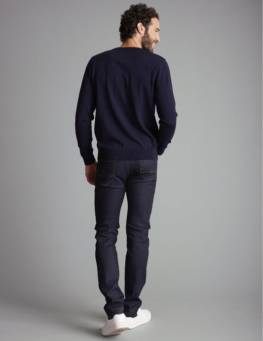 Delahaye Pull "Tizzano" - Marine - Jusqu'au 4XL