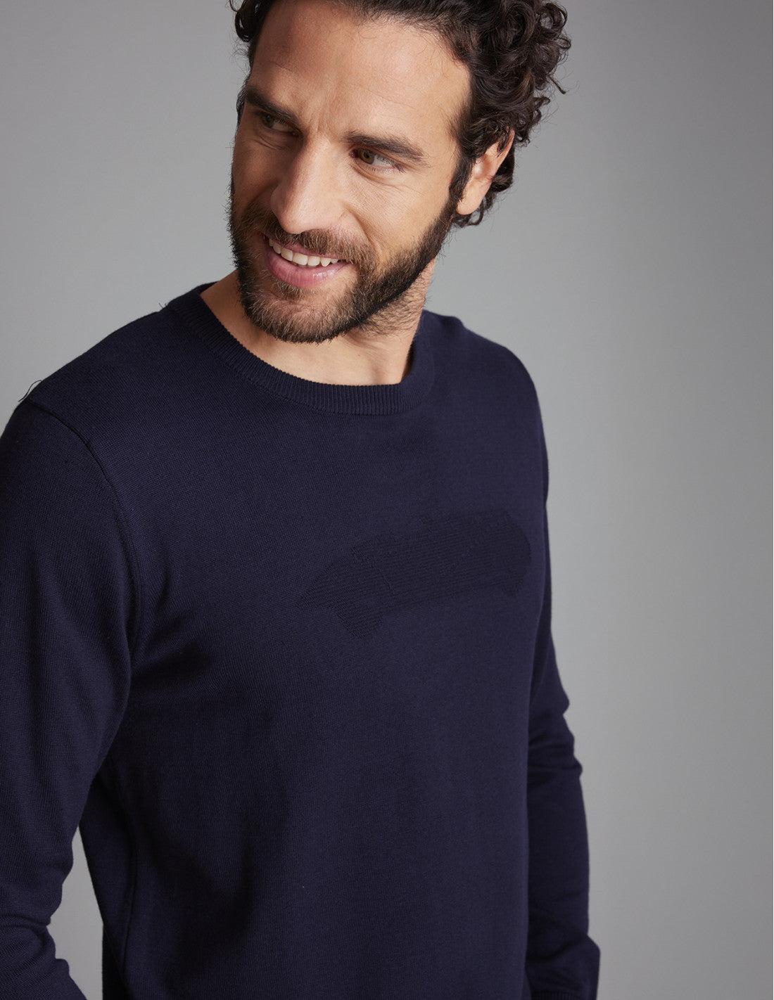 Delahaye Pull "Tizzano" - Marine - Jusqu'au 4XL