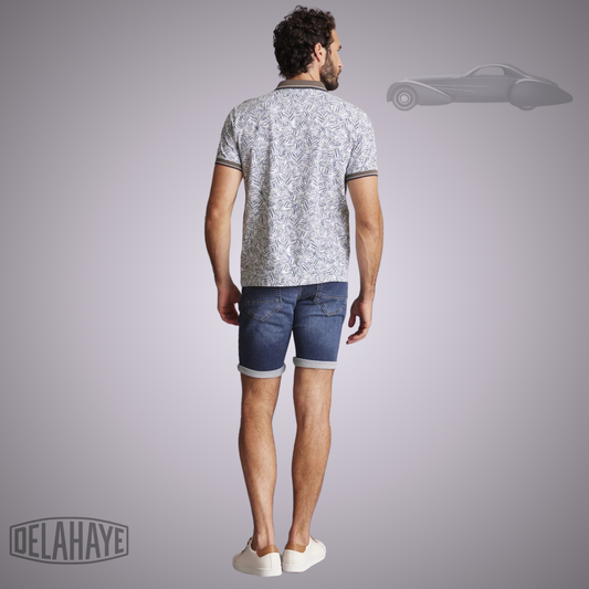 Delahaye Polo "Lemarine" - Marine/Blanc/Sauge