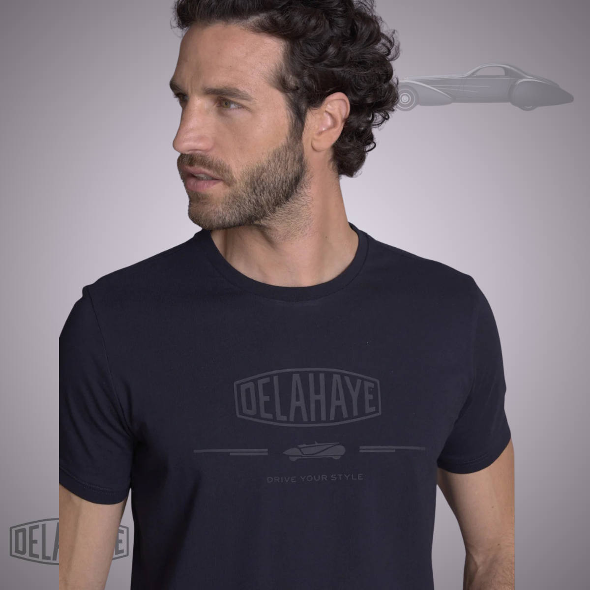 Delahaye Tee Shirt "Lovusantu" - Bleu nuit