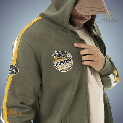 VD Sweat Capuche Zippé "Matty" Kaki