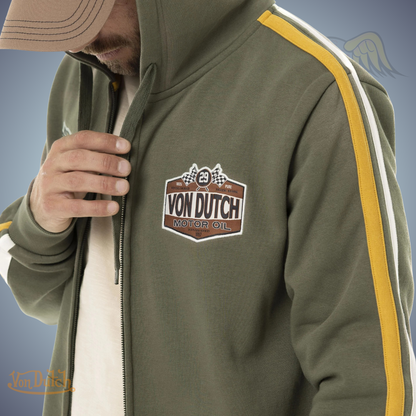 VD Sweat Capuche Zippé "Matty" Kaki