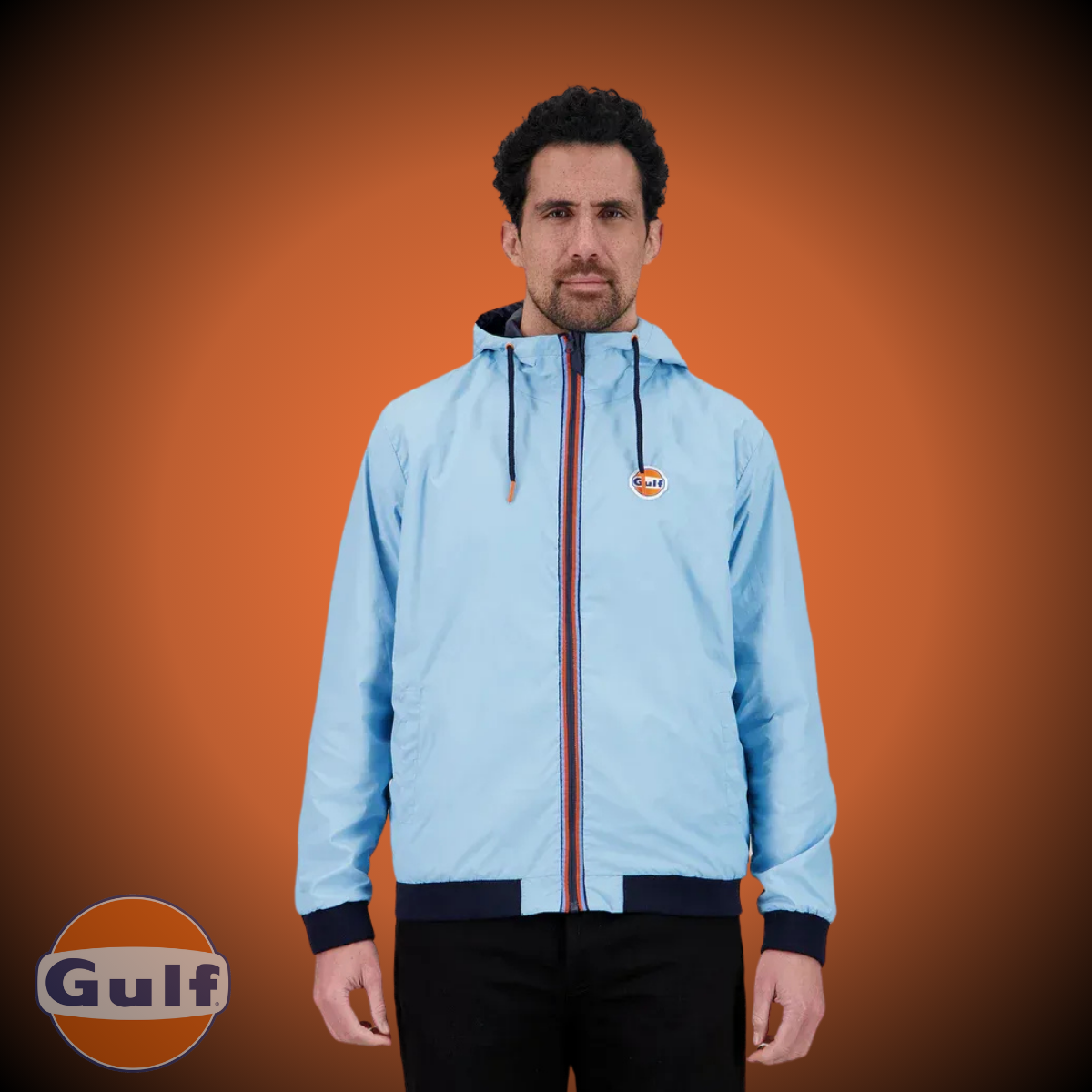 Gulf Coupe Vent "Reverso" - Navy/Gulf Blue
