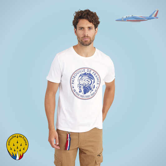 PAF Tee Shirt "Vendome National" - Blanc