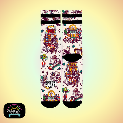 Américan Socks Chaussettes "Pub" – Mid High