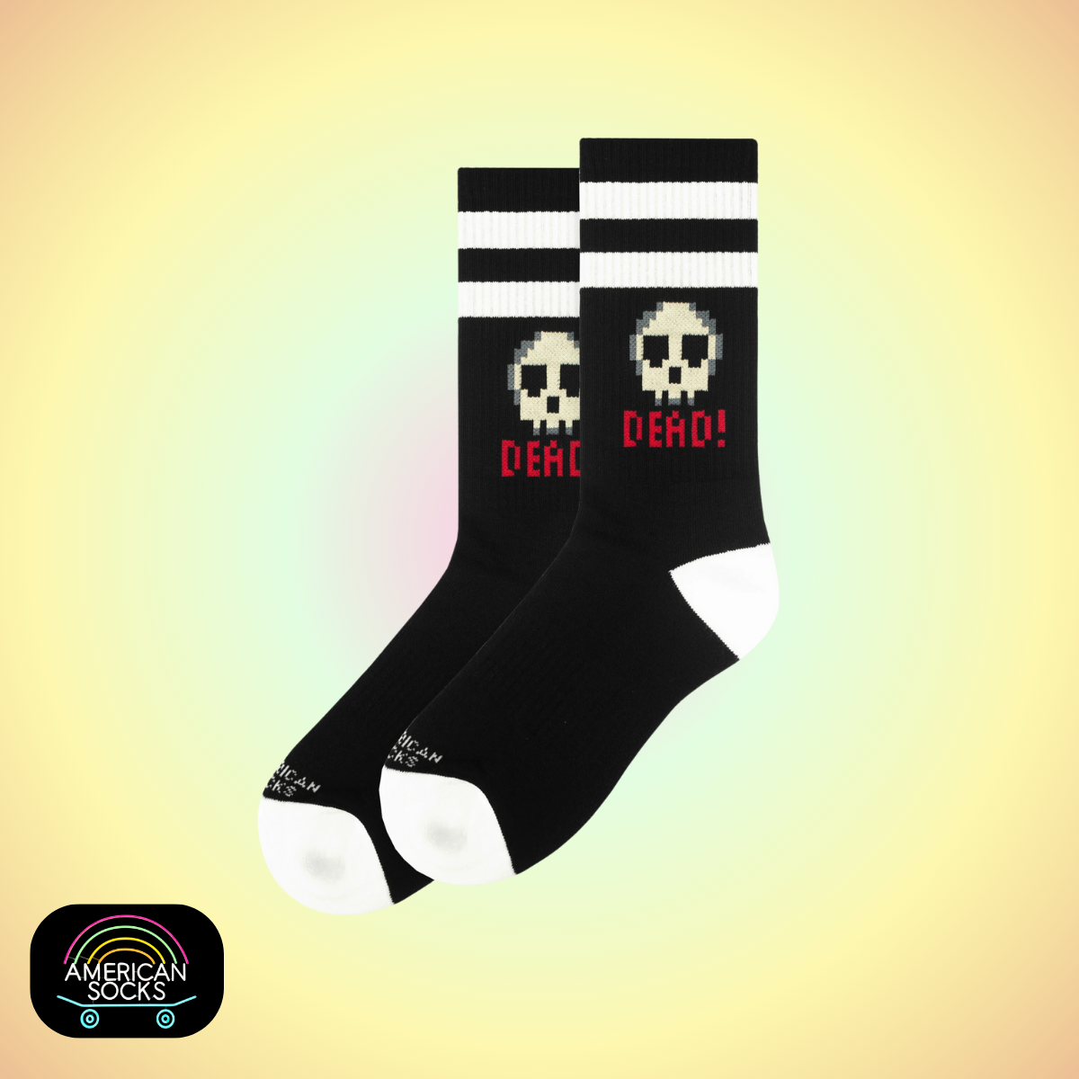 Américan Socks Chaussettes "Dead" - Mid High - Taille Unique