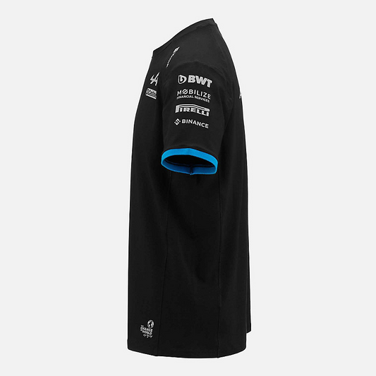 Alpine F1 Black T-Shirt TEAM Liquid Blue - 1 en stock