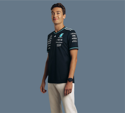 AMG Petronas F1 Tee Shirt Team 2025 - Noir
