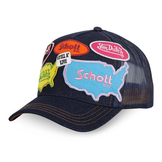 VD x Schott Casquette "Denim"