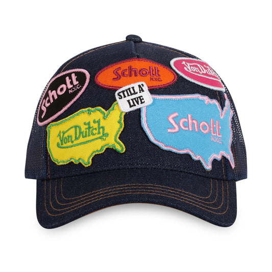 VD x Schott Casquette "Denim"