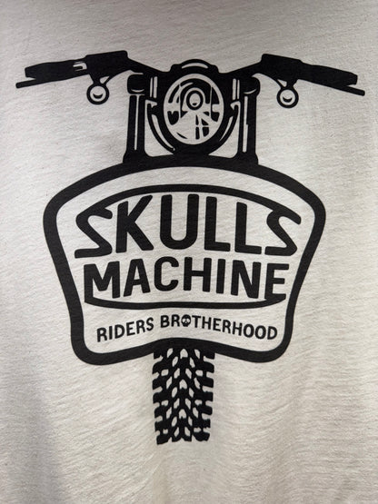 Skulls Machine Tee Shirt Print MOTO - RAW