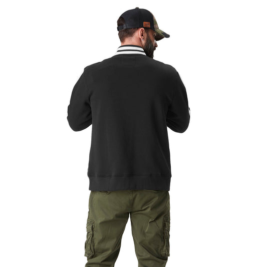 VD Sweat Zippé BIKE - Noir/Blanc