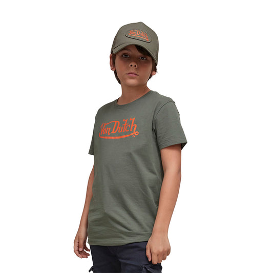 VD T-Shirt Junior KRYS - KAKI/ORANGE (Exclu Web)