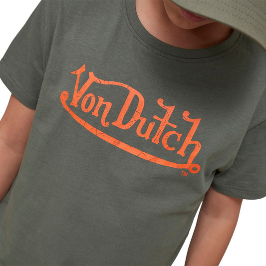 VD T-Shirt Junior KRYS - KAKI/ORANGE (Exclu Web)