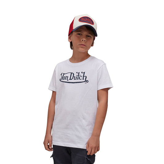 VD T-Shirt Junior KRYS - Blanc/Noir (Exclu Web)
