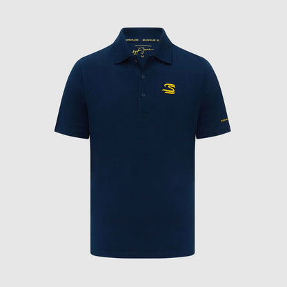 Ayrton Senna Polo Logo - Marine - Pau Motors Shop