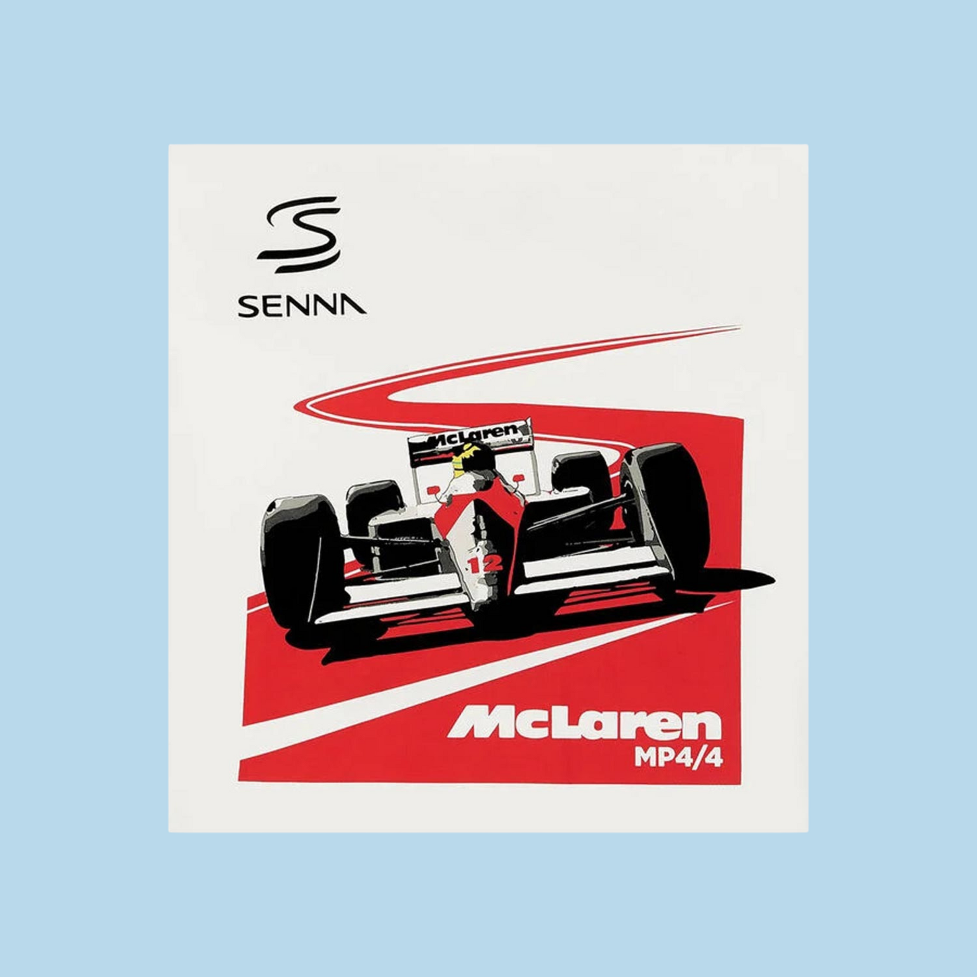 Ayrton Senna Tee Shirt MclarenF1 X Graphic - Pau Motors Shop
