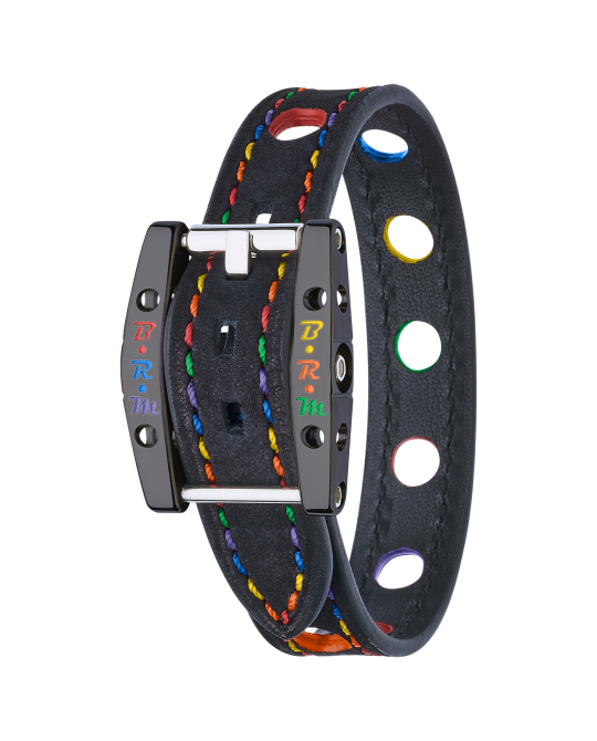 B.R.M Bracelet "Speed Art Car" - Alcantara Noir - Pau Motors Shop
