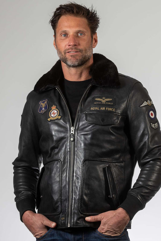 RAF Cuir Gibson - Noir - Pau Motors Shop