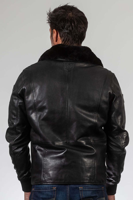 RAF Cuir Gibson - Noir - Pau Motors Shop
