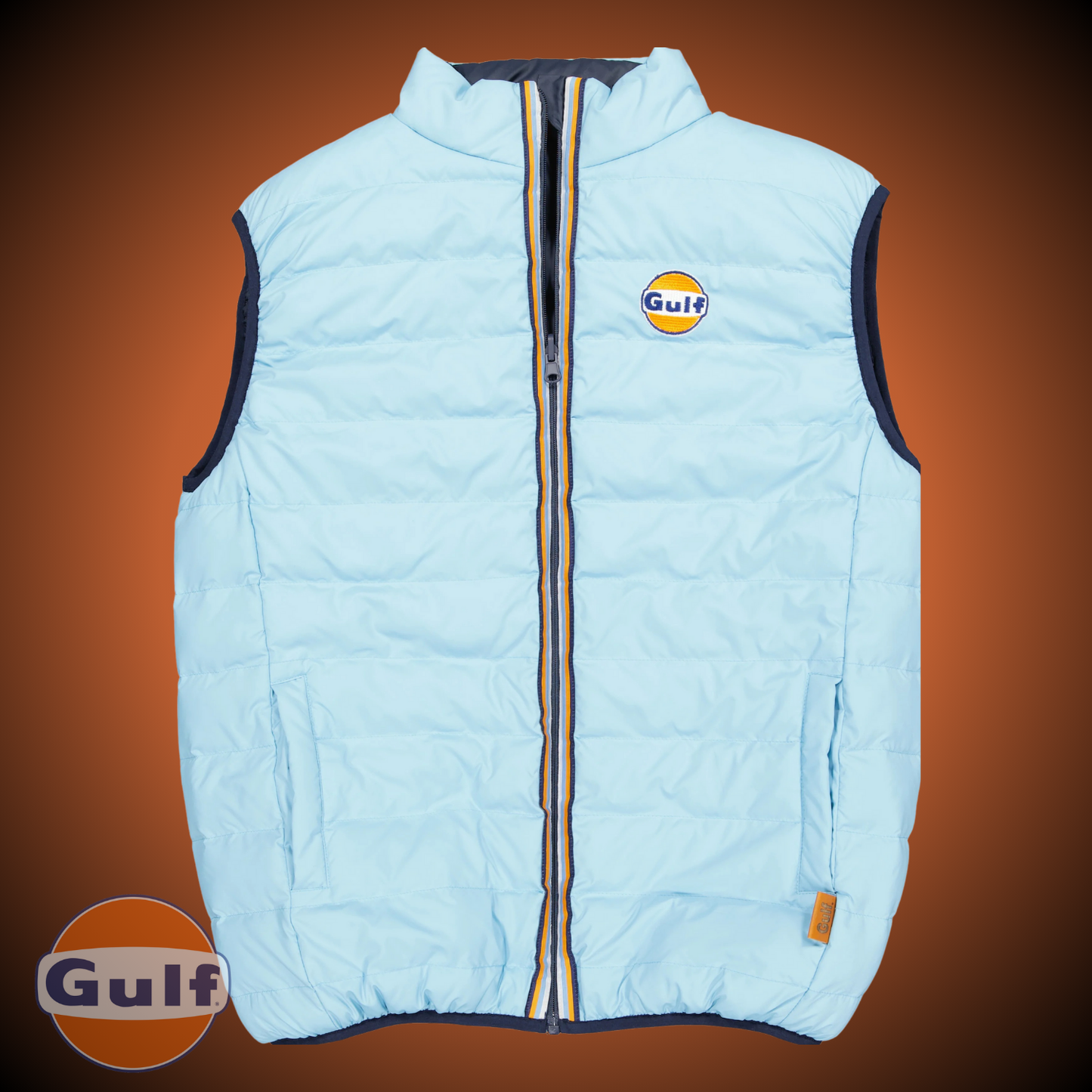 Gulf REVERSO BODYWARMER - Bleu Gulf/Bleu Marine - Pau Motors Shop