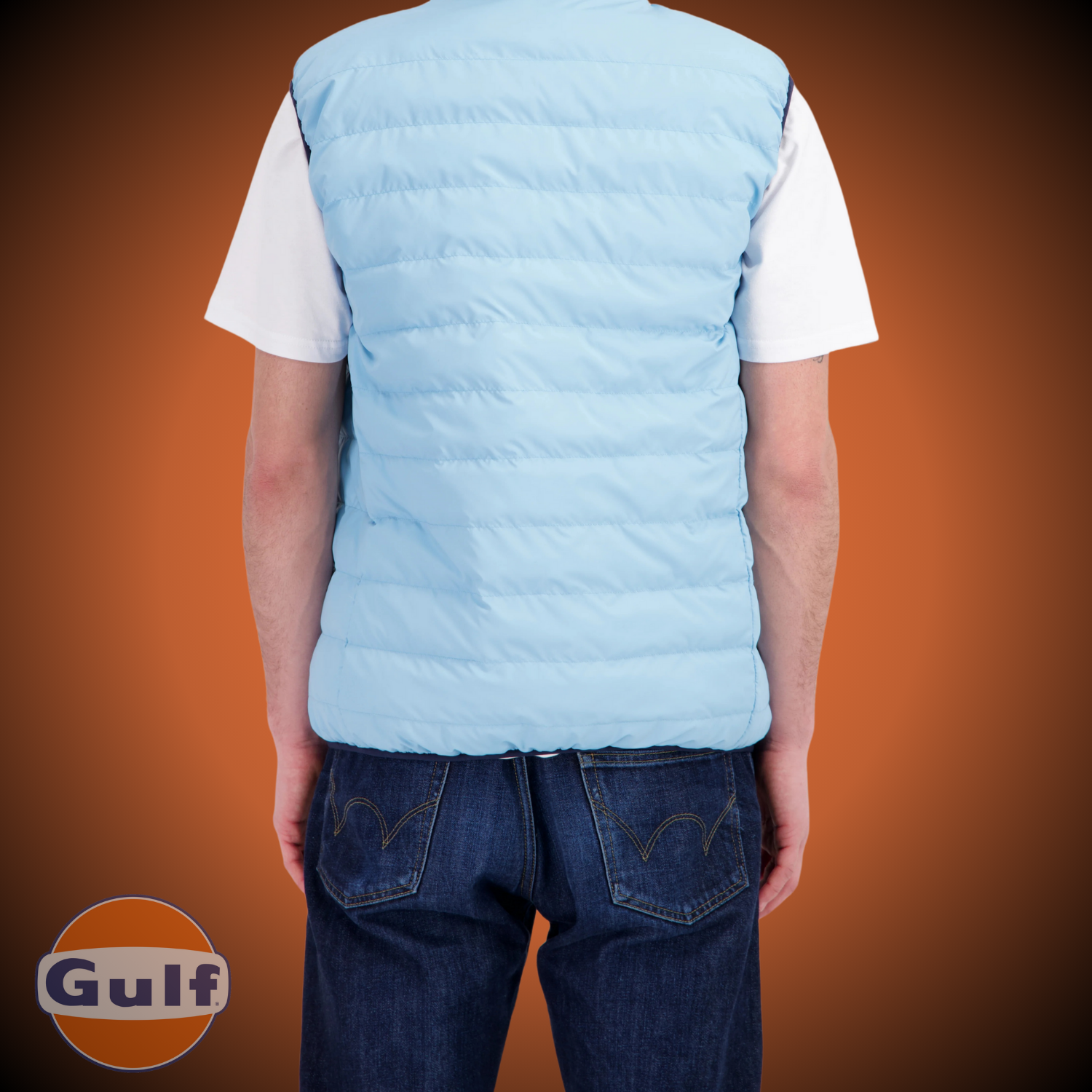 Gulf REVERSO BODYWARMER - Bleu Gulf/Bleu Marine - Pau Motors Shop