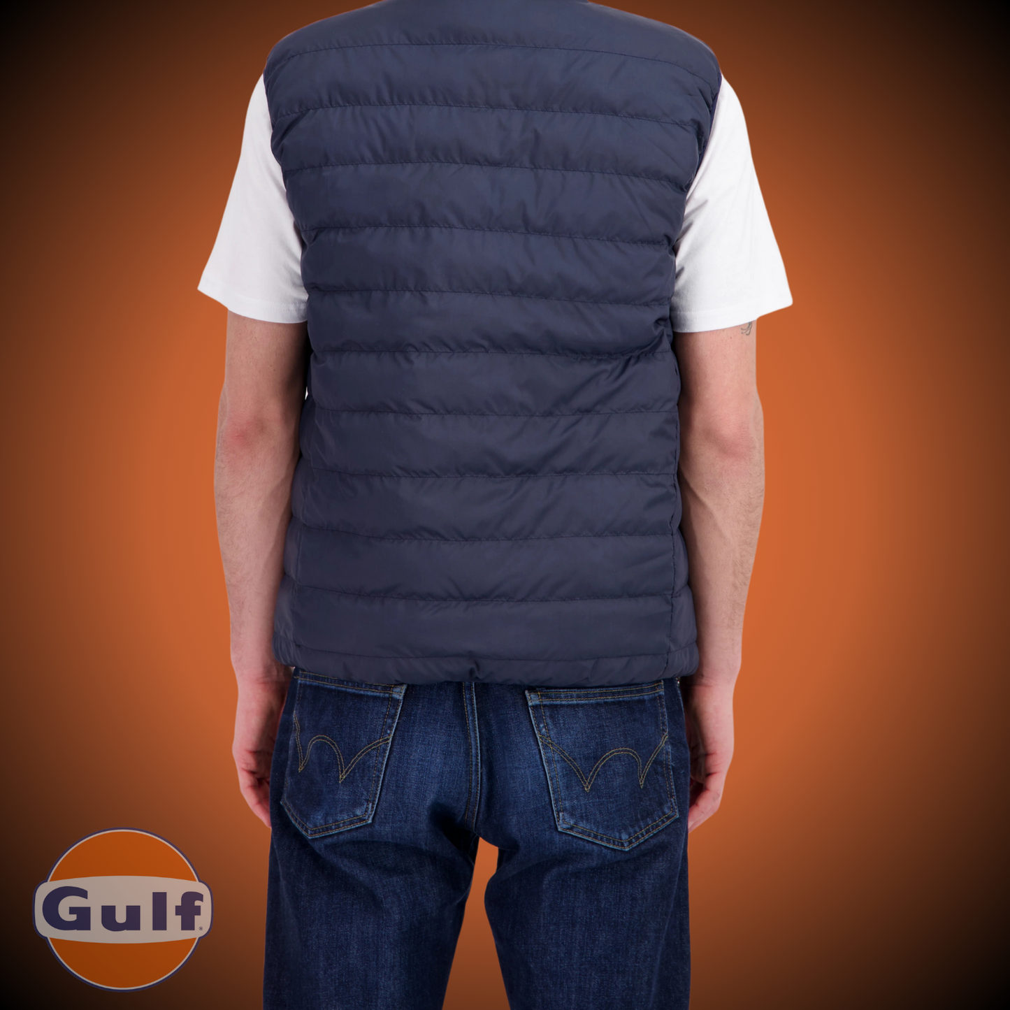 Gulf REVERSO BODYWARMER - Bleu Gulf/Bleu Marine - Pau Motors Shop